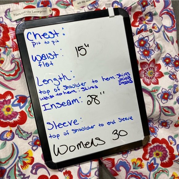 Anthropologie Pilcro and the Letterpress Floral Print Mid Rise Skinny Jeans - Picture 10 of 10